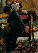 Elisabeth am Schreibtisch August Macke